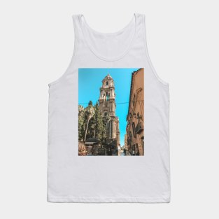 Malaga Church Tower and Palms Tank Top